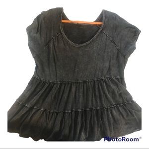 TORRID SLUB KNIT BABYDOLL SHORT SLEEVE TOP/BLOUSE/SHIRT